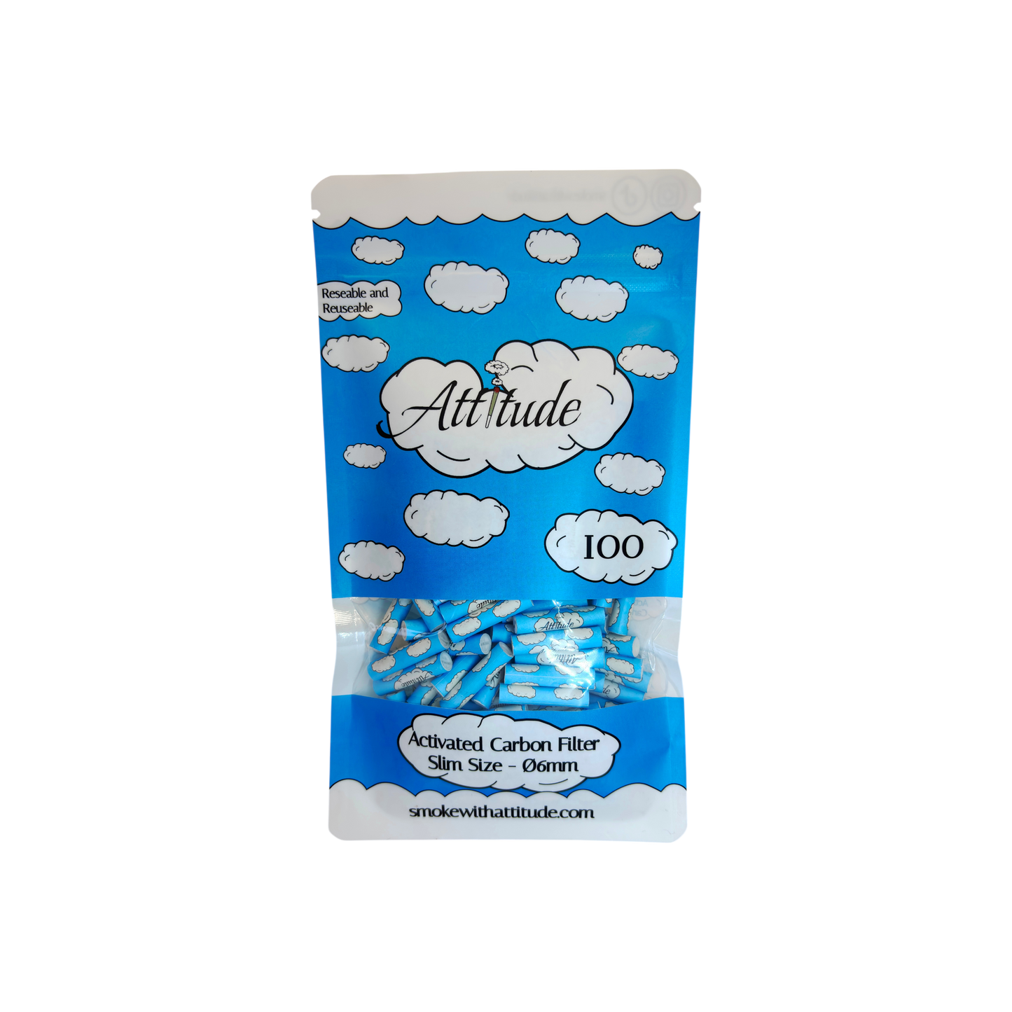 100er Packung Aktivkohlefilter ⌀6mm