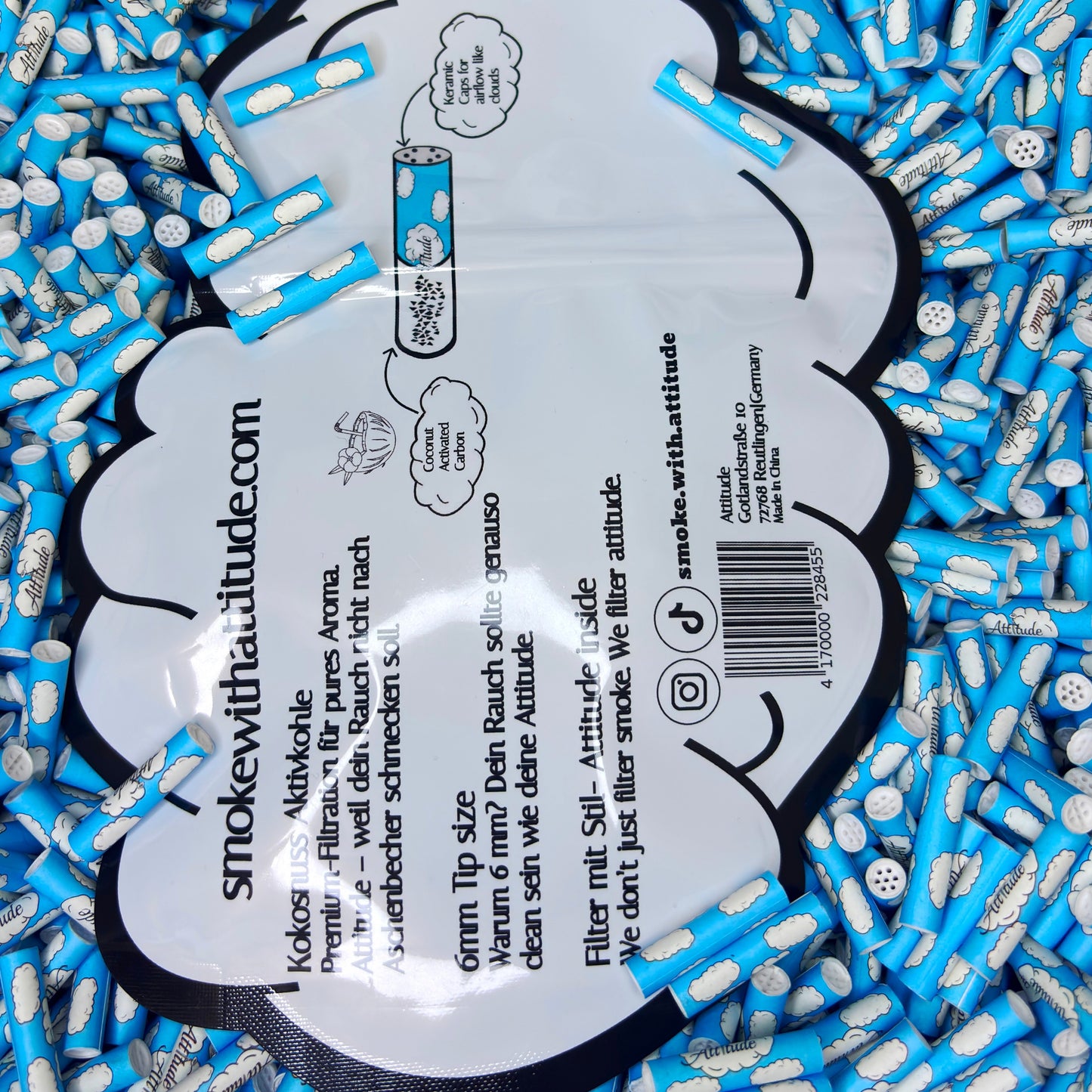 50er Packung Aktivkohlefilter ⌀6mm