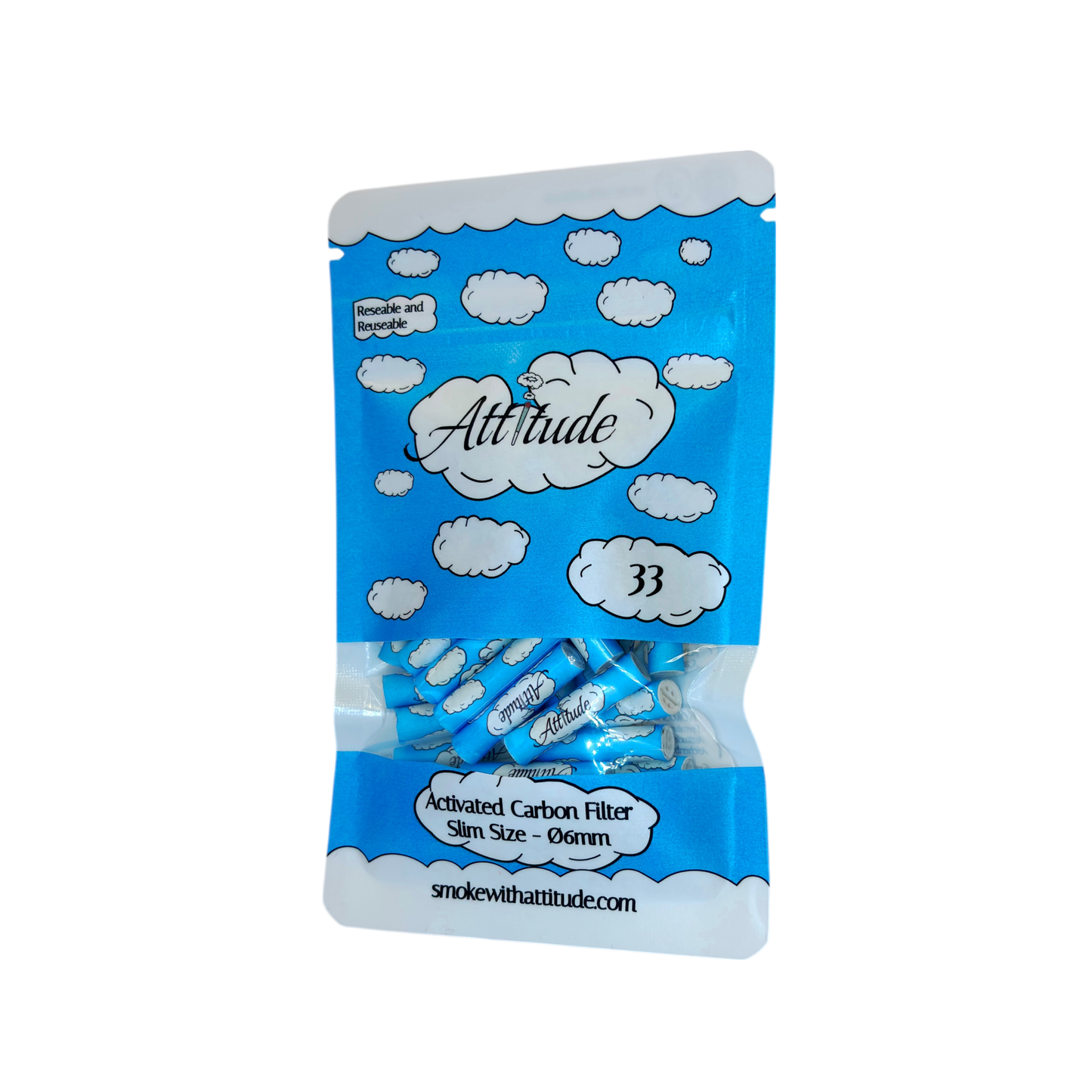 33er Packung Aktivkohle Filter ⌀6mm