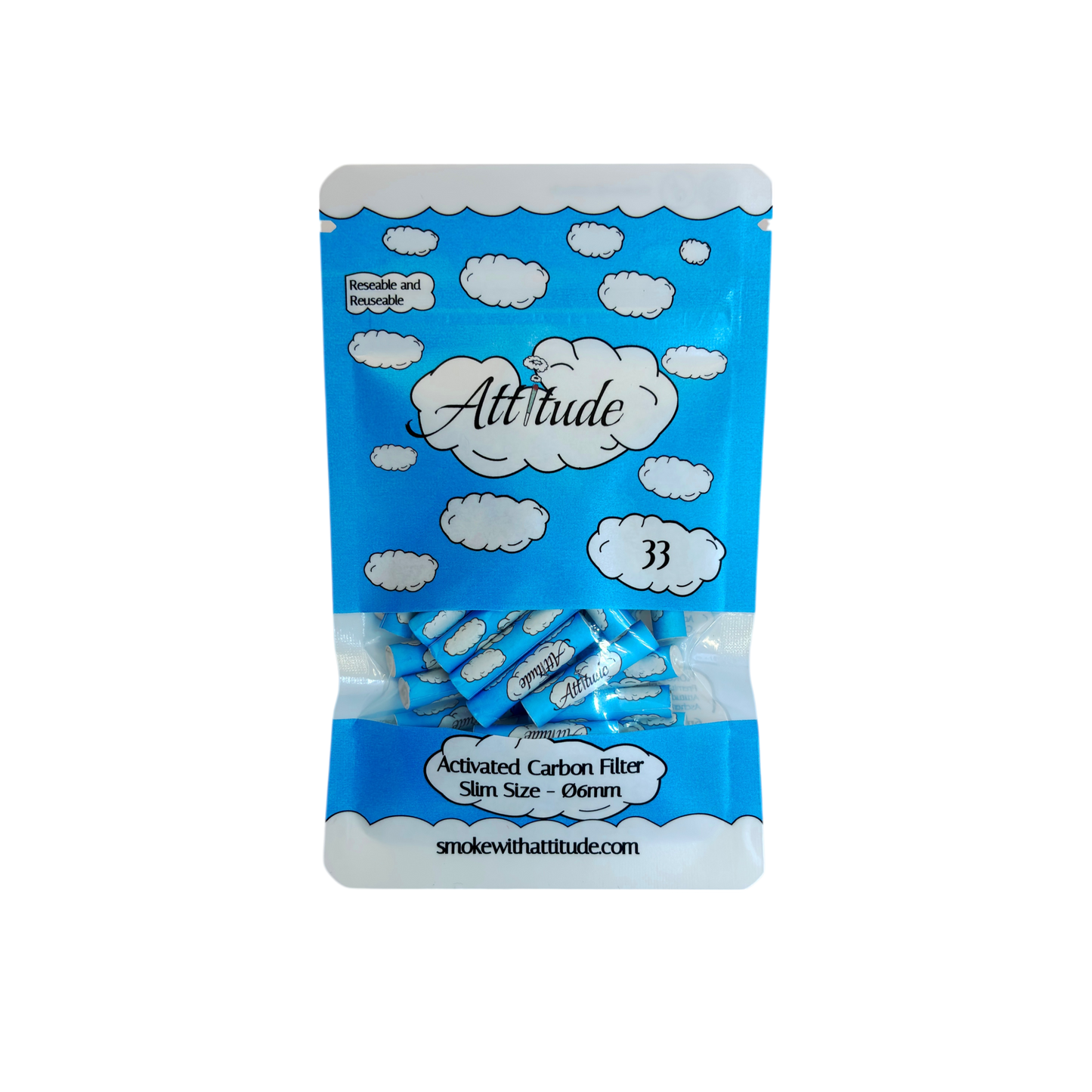 33er Packung Aktivkohle Filter ⌀6mm