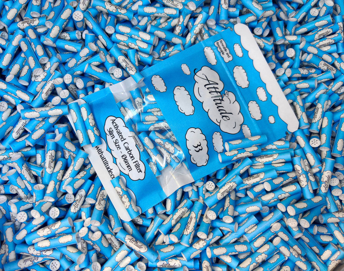33er Packung Aktivkohle Filter ⌀6mm